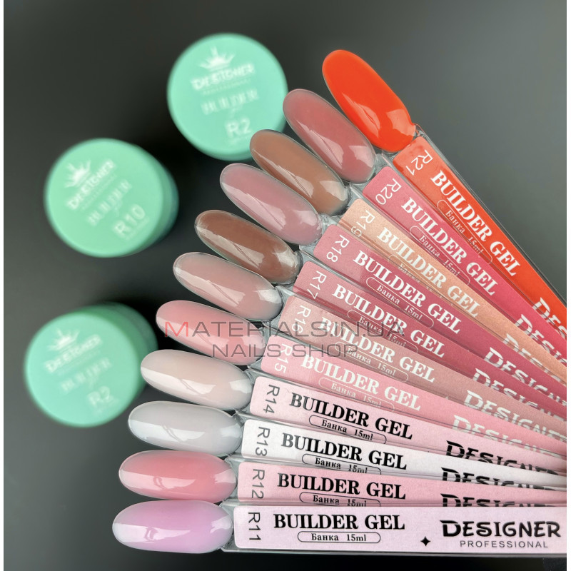 Builder Gel 15 мл., Дизайнер (Моделирующий гель) R12 Barbie Dance