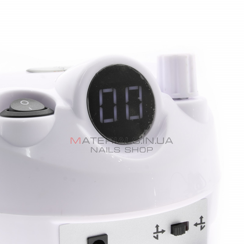 Апарат для манікюру і педикюру BEE NAILS, 202D, з дисплеєм, 65w, 45000 об, білий Апарат для манікюру і педикюру BEE NAILS, 202D, з дисплеєм, 65w, 45000 об, білий