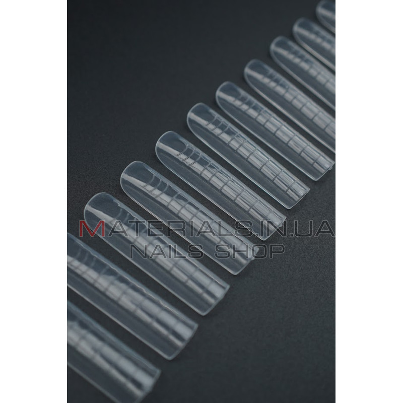 Верхні форми Дизайнер F8 Natural long - Polygel Nail Forms