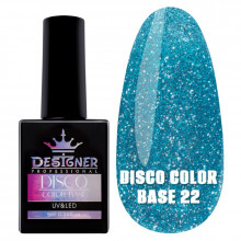 Светоотражающее базовое покрытие  №22 (Голубой), 9 мл. - Disco Color Base Дизайнер