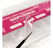 Типси гелеві Soft Gel Tips, 600 шт., Мигдаль короткі