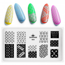 Диск для стемпінгу Designer металевий (12x6 см) №023