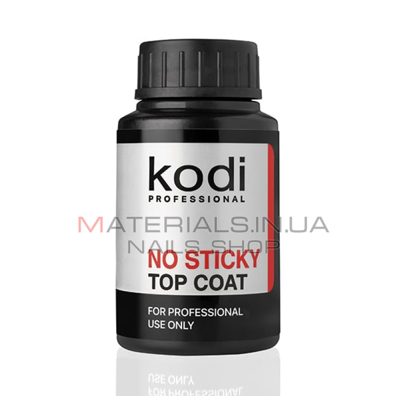 Верхнее покрытие для гель-лака без дисперсионного слоя, 30 мл - No Sticky Top Coat Kodi professional