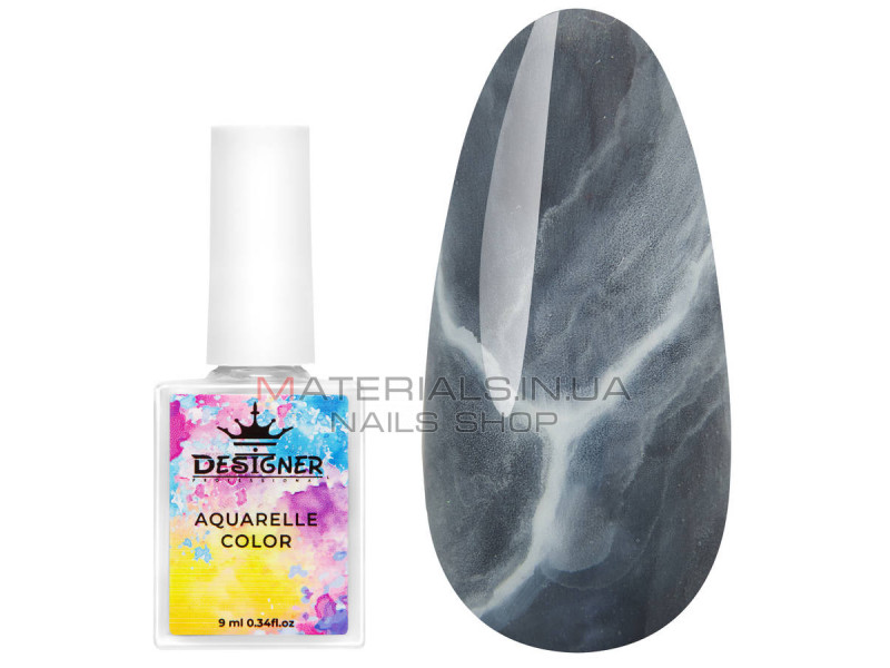 Aquarelle Color Designer №01 акварельные капли для дизайна ногтей, 9 мл