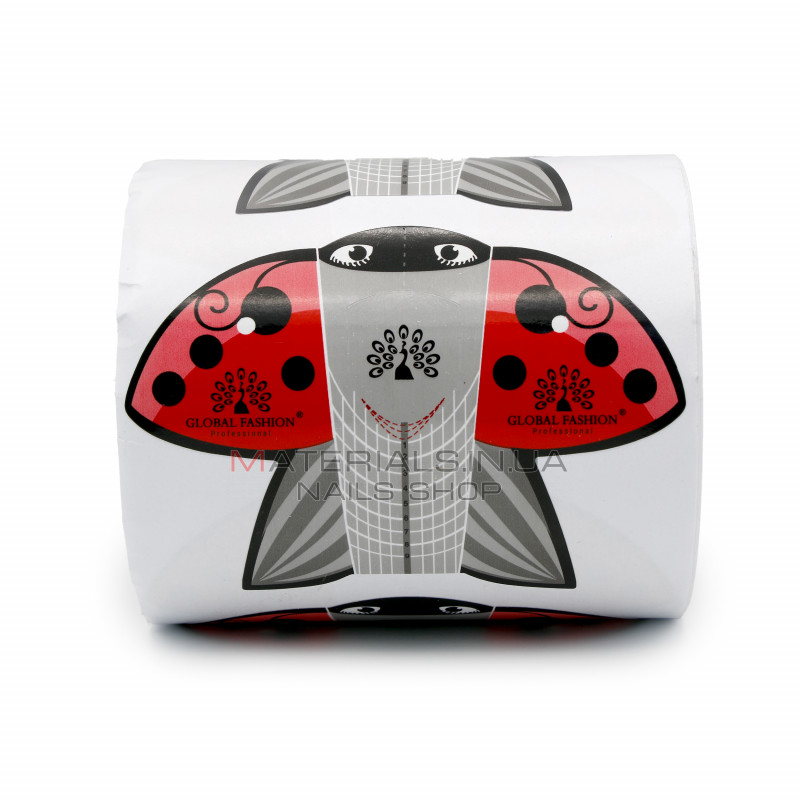 Форми одноразові (300 шт. в рулоні) 'Сонечко' (паперове) для моделювання та нарощування нігтів