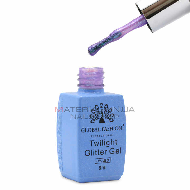 Гель лак Twilight Glitter 8 мл, 199 Гель лак Twilight Glitter 8 мл, 199