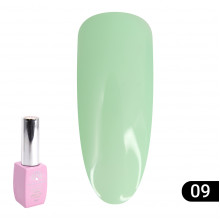 Кольорова френч база для гель лаку Global Fashion, Color French Base Coat 8 мл, 09