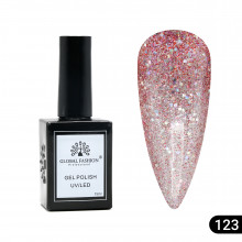 Гель лак Global Fashion, Gel polish 15 ml, 123
