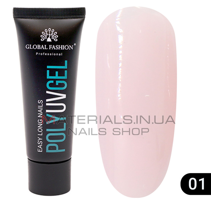Полі UV гель (Полігель) Global Fashion 30 г 01
