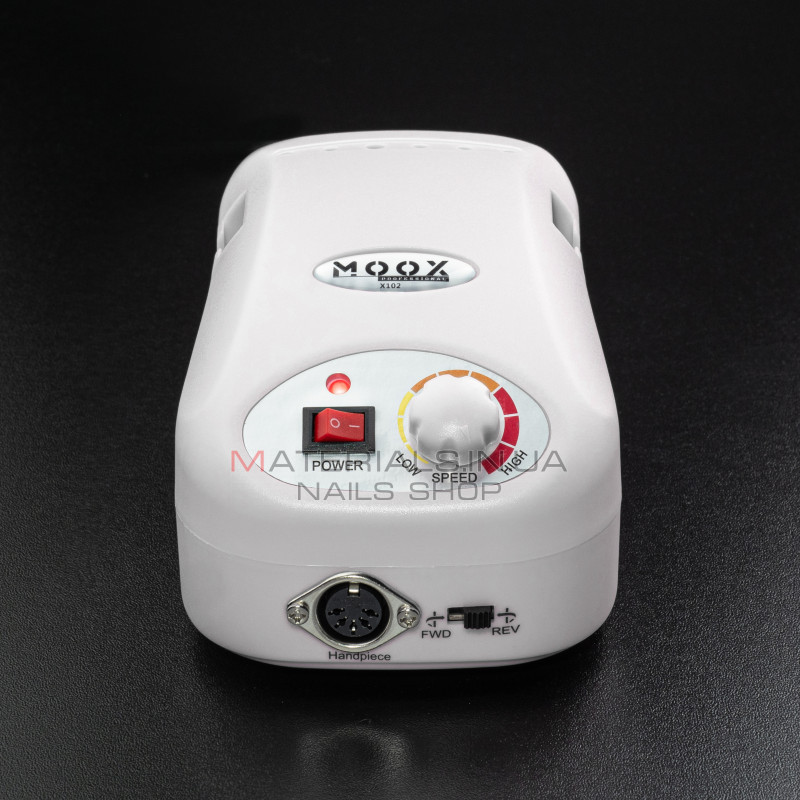 Фрезер Мокс X102 (Білий) на 45 000 об/хв. та 65W. для манікюру та педикюру Фрезер Мокс X102 (Білий) на 45 000 об/хв. та 65W. для манікюру та педикюру