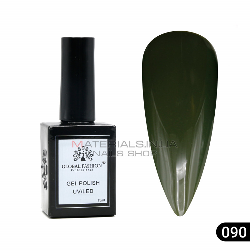 Гель лак Global Fashion, Gel polish 15 ml, 90