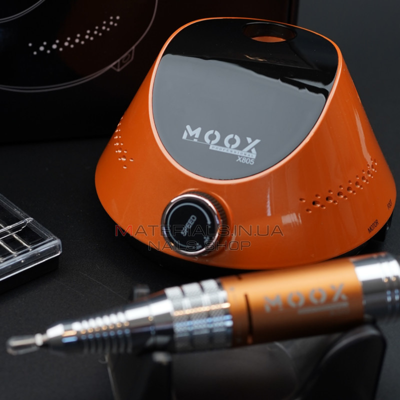 Фрезер Мокс X805 (Orange) на 55 000 об./мин. и 80W. для маникюра и педикюра Фрезер Мокс X805 (Orange) на 55 000 об./мин. и 80W. для маникюра и педикюра