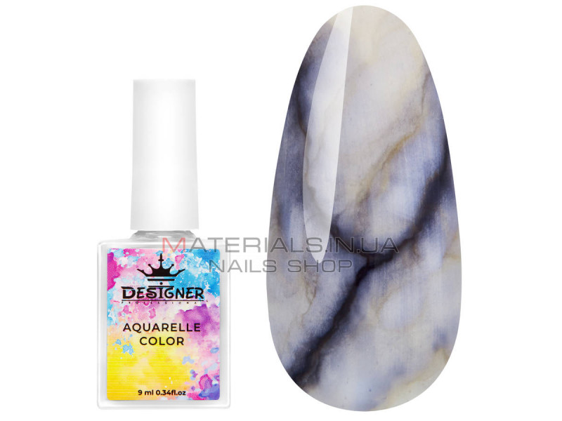 Aquarelle Color Designer №09 акварельные капли для дизайна ногтей, 9 мл