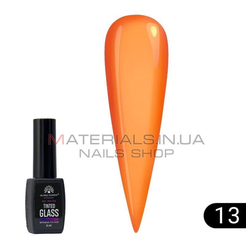 Витражный гель-лак Global Fashion Tinted Glass №13, 8 мл