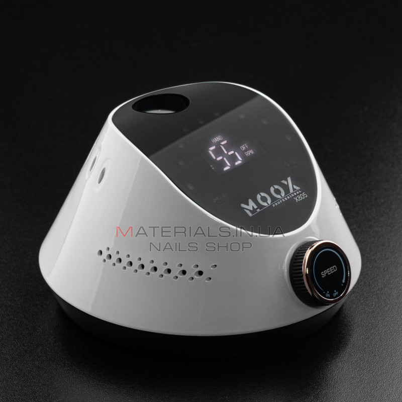 Фрезер Мокс X805 (White) на 55 000 об./мин. и 80W. для маникюра и педикюра Фрезер Мокс X805 (White) на 55 000 об./мин. и 80W. для маникюра и педикюра