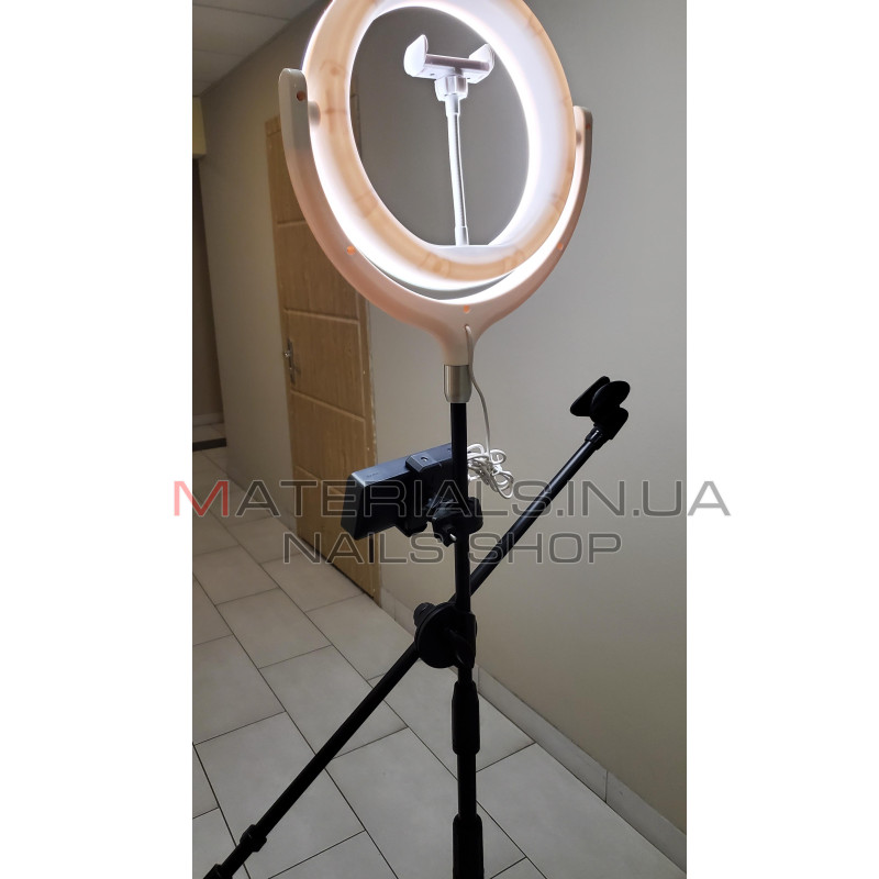 Кільцева лампа Ring Light Kit F-539A, працює від Power Bank