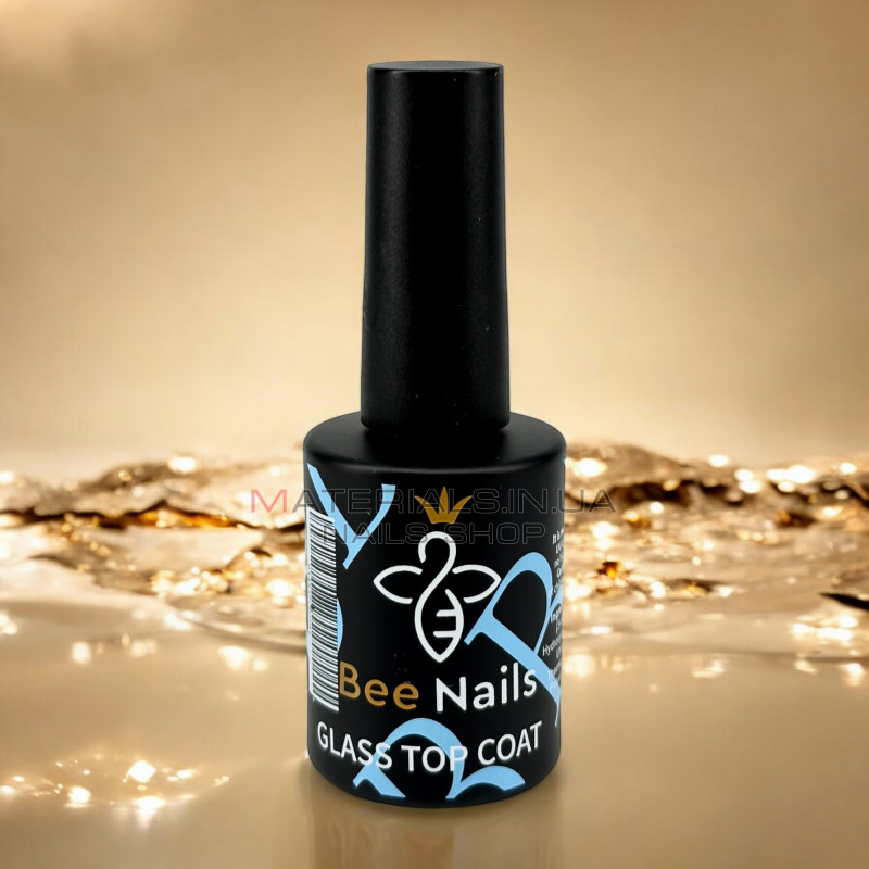 Glass top coat, Bee Nails, 15мл Glass top coat, Bee Nails, 15мл