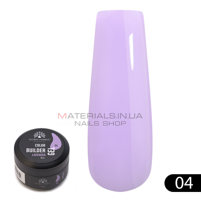 Гель для моделирования ногтей 15 гр, Color Builder Gel 04- Lavender Гель для моделирования ногтей 15 гр, Color Builder Gel 04- Lavender