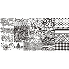 Диск для стемпінгу Designer металевий (12x6 см) №73