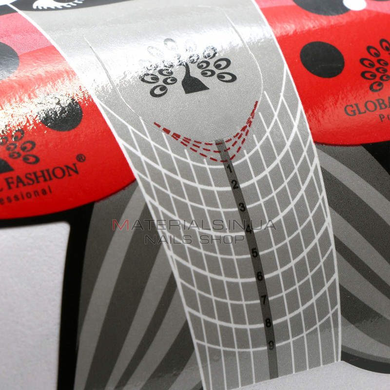 Форми одноразові (300 шт. в рулоні) 'Сонечко' (паперове) для моделювання та нарощування нігтів