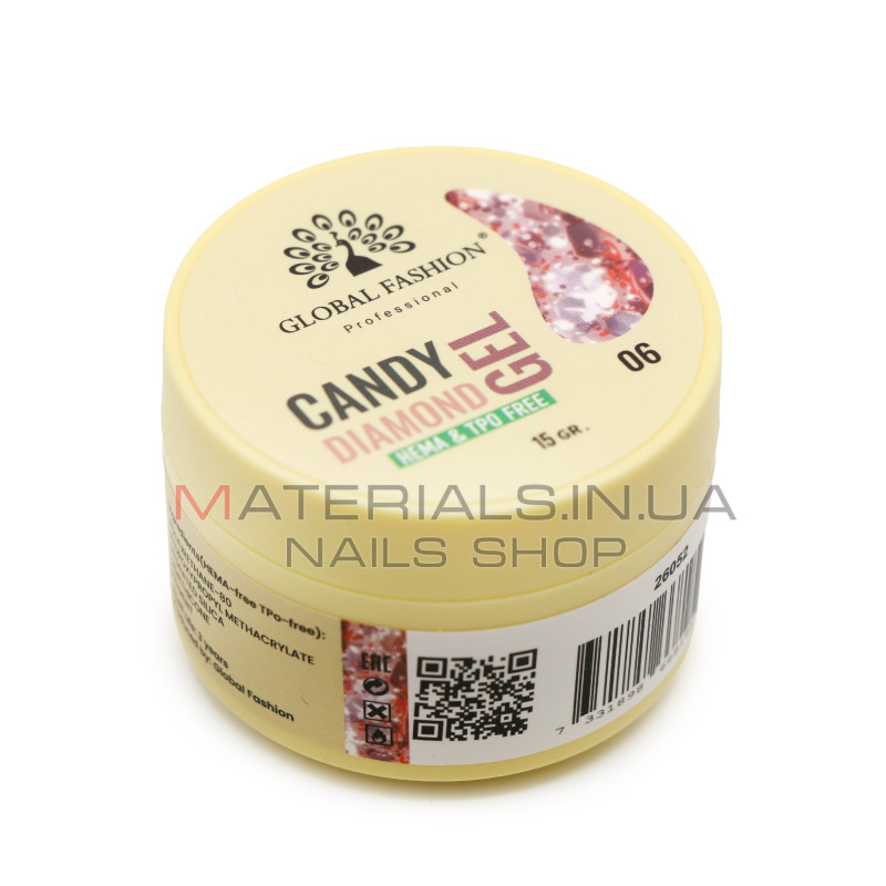Гель для моделювання нігтів 15 г, Diamond Builder Gel 06