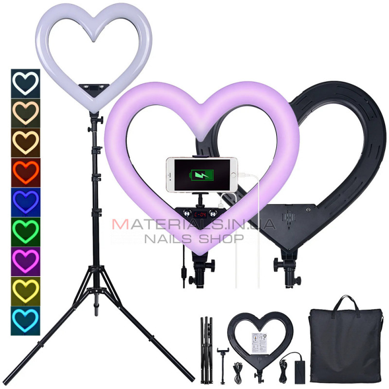 Heart Shaped Light RGB LED 48 cm 19" 268 Lights 68 RGB ZB-48 Heart Shaped Light RGB LED 48 cm 19" 268 Lights 68 RGB ZB-48