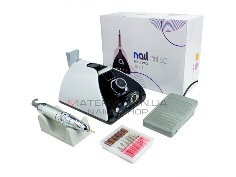 Фрезер для манікюру Nail Drill ZS 711 65Вт 45000про професійний апарат для зняття манікюру з дисплеєм