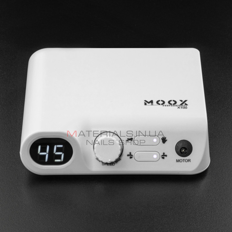 Фрезер Мокс X100 (Білий) на 45 000 об/хв. та 70W. для манікюру та педикюру