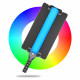 Лампа LED видео Handheld Fill Light Stick RL-60SL RGB I 1m cable with adapter I1pc battery 4400mA I Remote I Barn door light shield I Carry bag