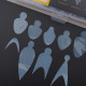 Nail Molds Big Box 1, 108 шт. (9 форм) - Силіконові молди для верхніх форм та французького манікюру Дизайнер