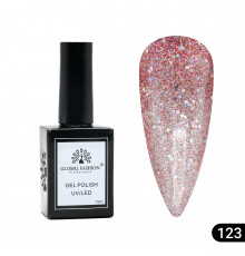 Гель лак Global Fashion, Gel polish 15 ml, 123