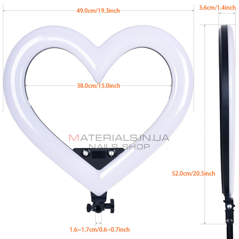 Heart Shaped Light RGB LED 48 cm 19" 268 Lights 68 RGB ZB-48 Heart Shaped Light RGB LED 48 cm 19" 268 Lights 68 RGB ZB-48