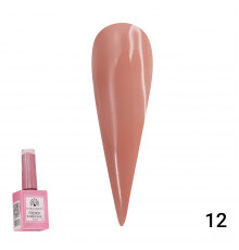 Каучукова база для гель лаку френч, Rubber Base Coat French, 15 мл., Global Fashion 12