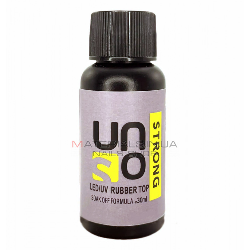 Uno Strong Rubber Top - верхнє каучукове покриття, 30мл Uno Strong Rubber Top - верхнє каучукове покриття, 30мл