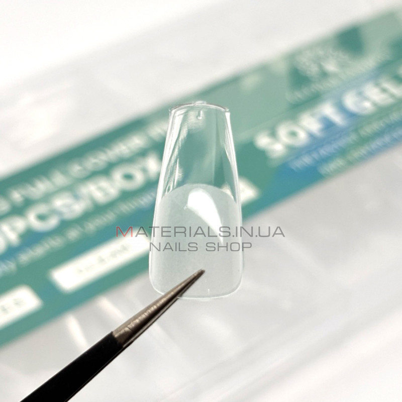 Типси гелеві Soft Gel Tips, 600 шт., Балерина короткі Типси гелеві Soft Gel Tips, 600 шт., Балерина короткі