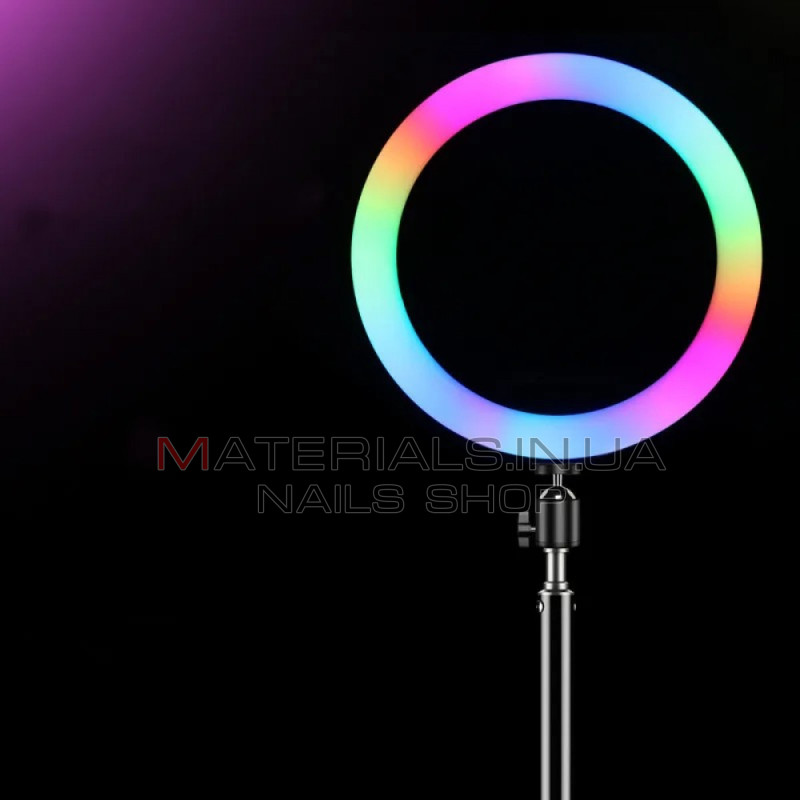 Кільцева LED-лампа LJJ-36, RGB, 36 см, 14″, 192 світлодіодів, 39 RGB