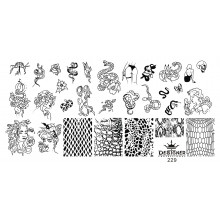 Диск для стемпінгу Designer металевий (12x6 см) №229