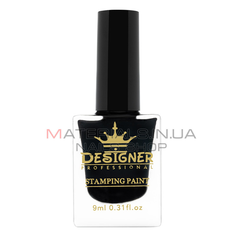 Stamping Paint Лак-фарба для стемпінгу Designer Professional, 9 мл. №01
