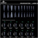 Fast gel tips №13 (Mountain peak, large size) - Гелеві типси Дизайнер