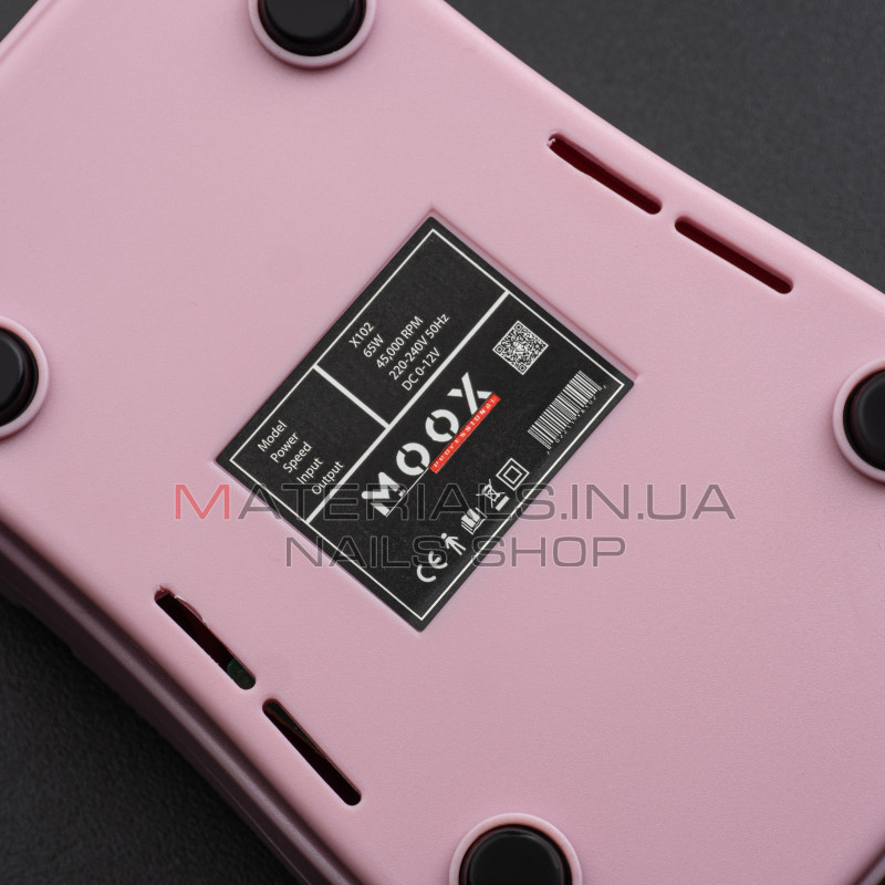 Фрезер Мокс X102 (Рожевий) на 45 000 об/хв. та 65W. для манікюру та педикюру