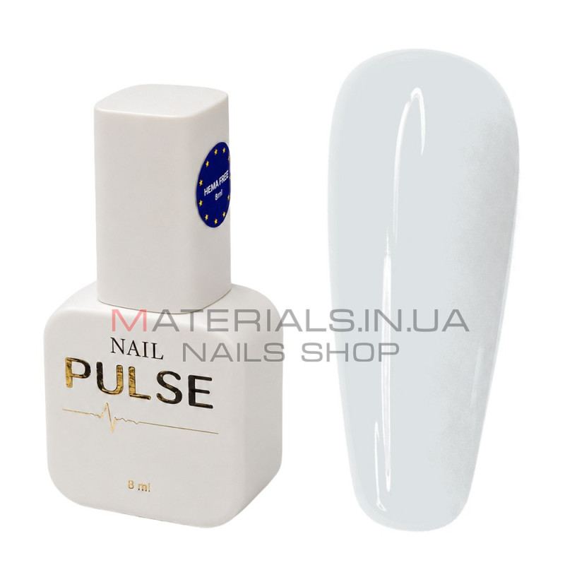 Гель-лак NAIL PULSE Gel Polish №16, 8 мл напівпрозорий білий