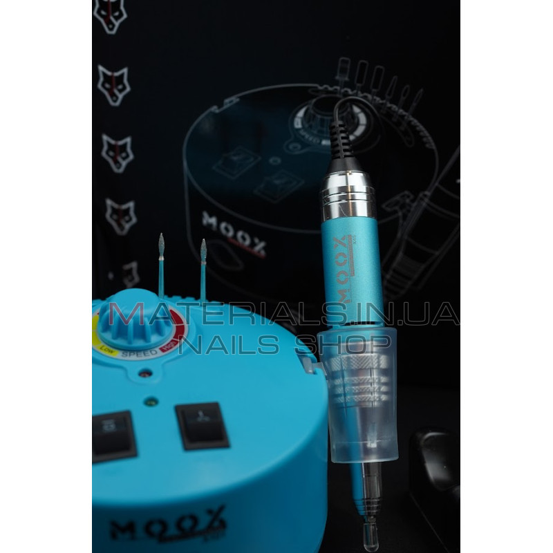 Фрезер Мокс X101 (Light Blue) на 50 000 об/хв. та 70W. для манікюру та педикюру
