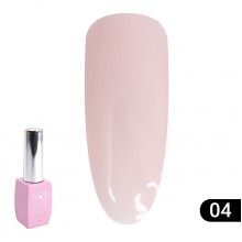 Кольорова френч база для гель лаку Global Fashion, Color French Base Coat 8 мл, 04