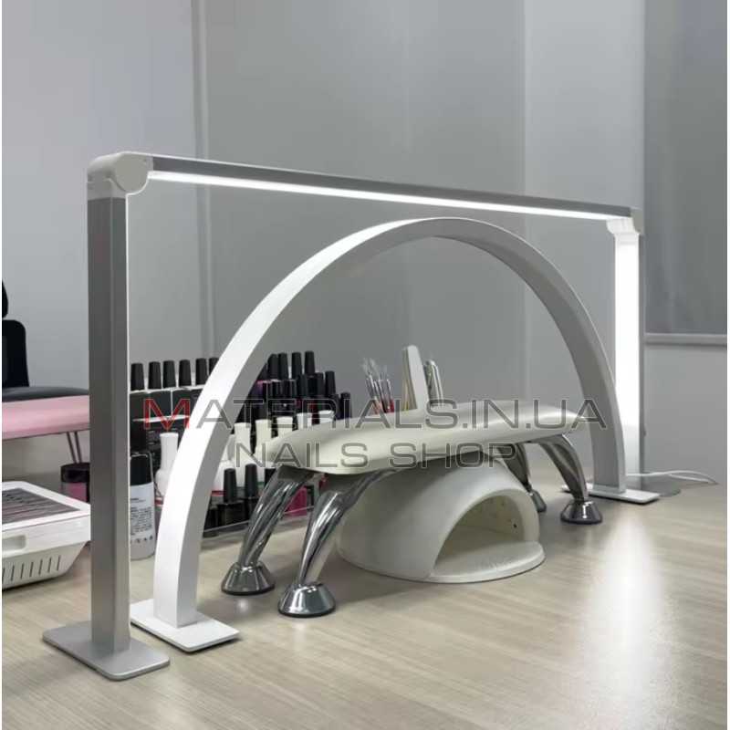 Настільна безтіньова лампа Wenxintek Nail Table Lamp (80х40см, 36Вт) Silver