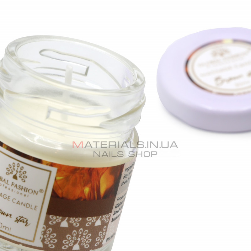 Массажная свеча Global Fashion, 30 ml, Brown star Массажная свеча Global Fashion, 30 ml, Brown star