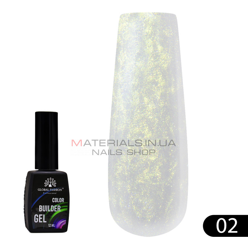 Кольоровий гель для нігтів Color Builder Gel 12 мл, 02 Кольоровий гель для нігтів Color Builder Gel 12 мл, 02
