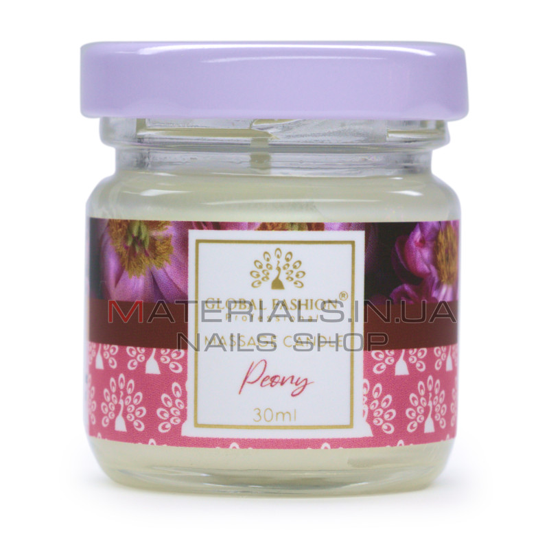 Масажна свічка Global Fashion, G30 ml, Peony