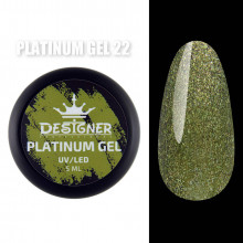 Platinum Gel Гель - платинум Designer Professional с шиммером, 5 мл. №22