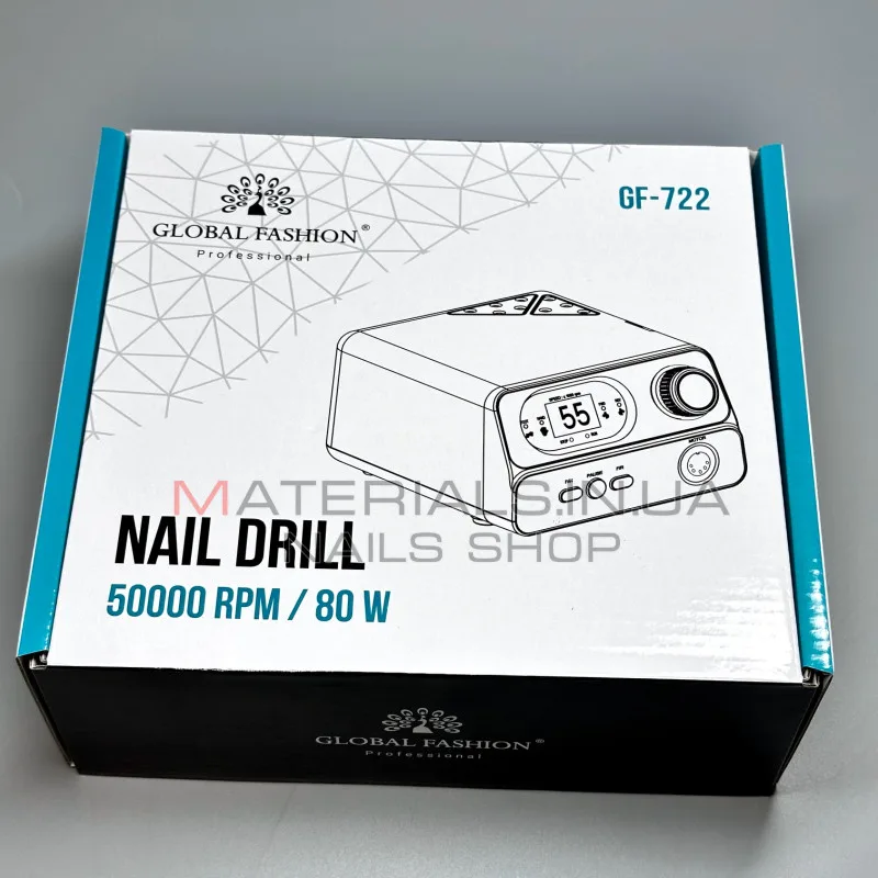 Аппарат для маникюра и педикюра GF-722 (GF-723), 50000 об. 80 Вт, white