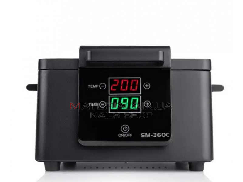 Сухожарова шафа SM-360C чорна 300Вт з дисплеєм сухожар для стерилізації інструментів